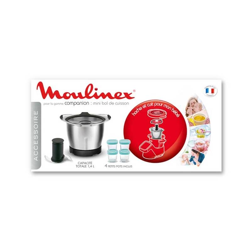 Mini Cuve Avec 4 Pots Bebe Et Livres Recettes Moulinex Xf387e10
